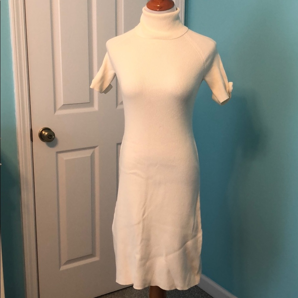 Moda International Cream Sweater Dress
